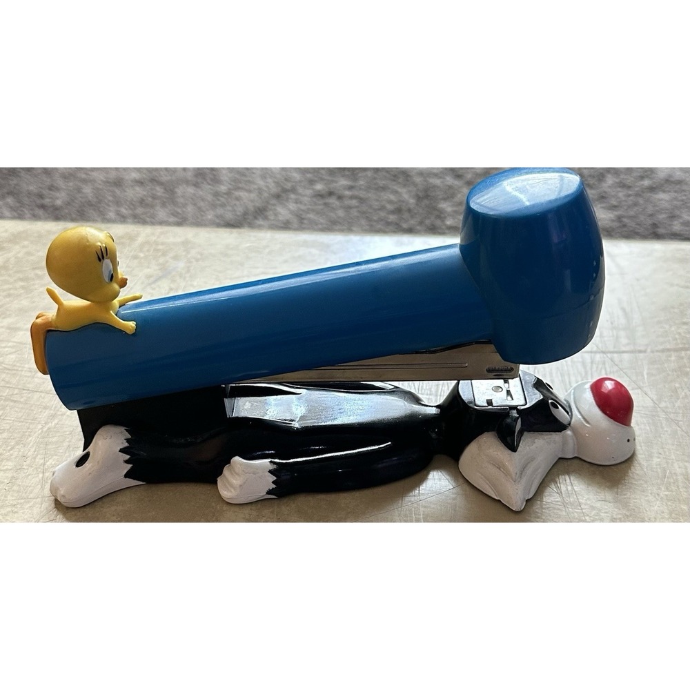 Vintage 1998 Looney Tunes Sylvester Tweety Bird Stapler Warner Bros